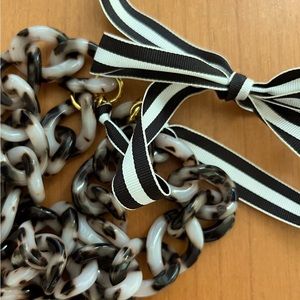 J Crew ribbon chain link necklace